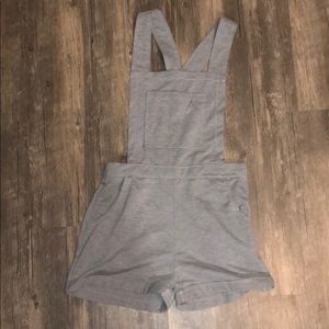 Gray soft overalls